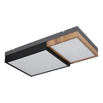 Globo 67286-30 - LED taklampa GUNDI LED/30W/230V 35x65 cm brun/svart