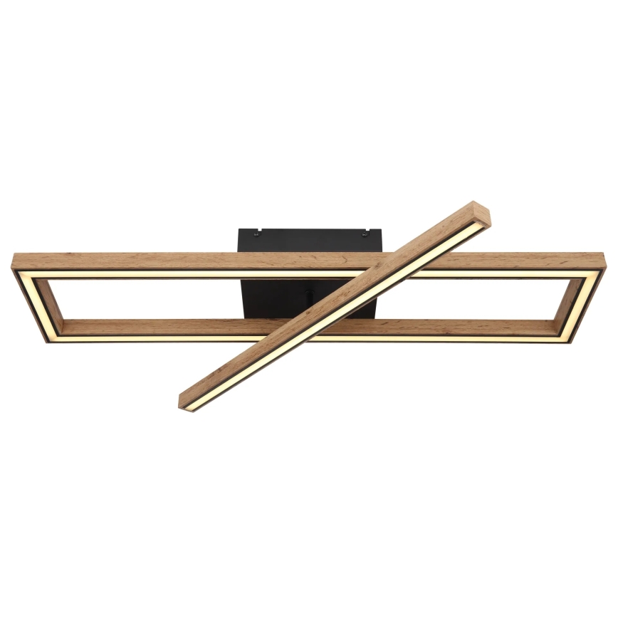 Globo 67287D1 - LED taklampa MANDERA LED/36W/230V 20x80 cm brun