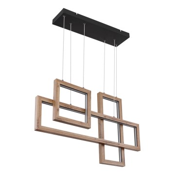 Globo 67287H1 - LED-takpendel med kabel MANDERA LED/40W/230V brun