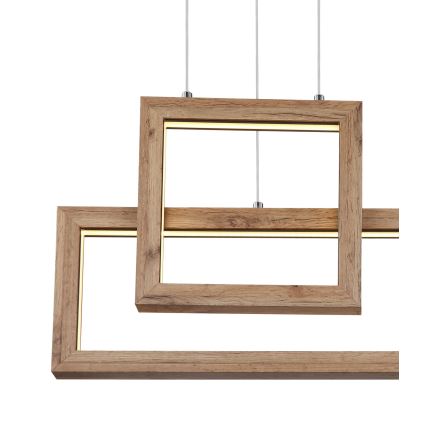 Globo 67287H1 - LED-takpendel med kabel MANDERA LED/40W/230V brun