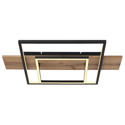 Globo 67289D - Dimbart LED-takarmatur VANNI LED/24W/230V 40x60 cm brun/svart