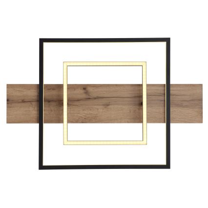 Globo 67289D - Dimbart LED-takarmatur VANNI LED/24W/230V 40x60 cm brun/svart