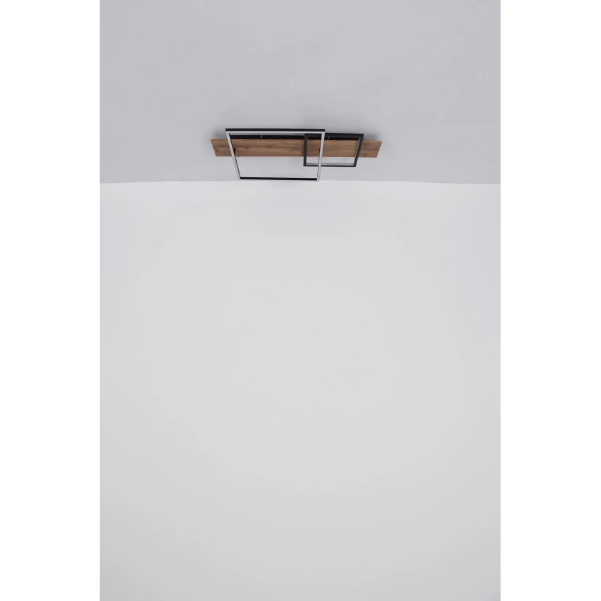 Globo 67289D1 - LED-taklampa VANNI LED/24W/230V 40x75 cm brun/svart