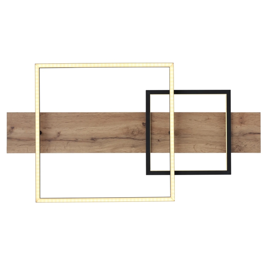 Globo 67289D1 - LED-taklampa VANNI LED/24W/230V 40x75 cm brun/svart