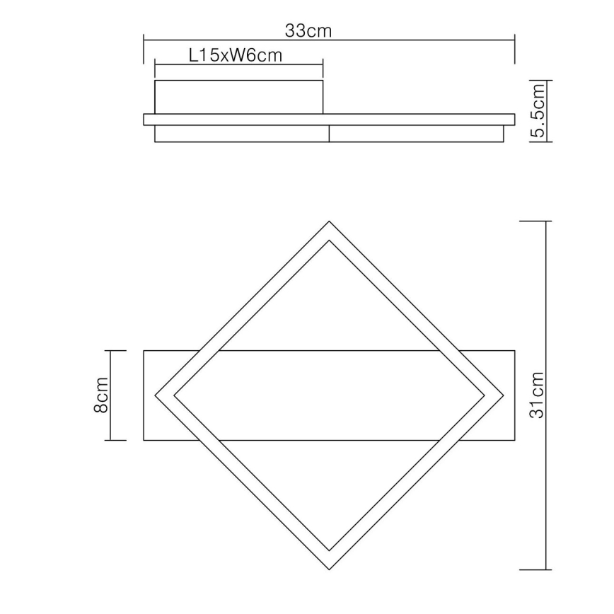 Globo - LED taklampa LED/12W/230V