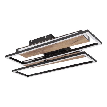 Globo 67299D1 - LED-taklampa COLLI LED/48W/230V 52 x 60 cm brun/svart