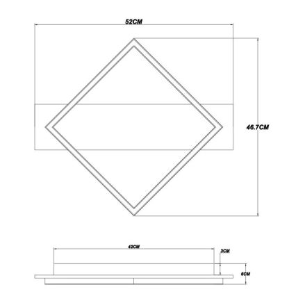Globo - LED taklampa LED/18W/230V