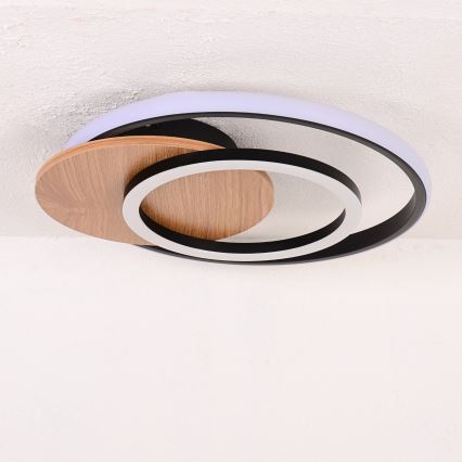 Globo - LED taklampa LED/24W/230V svart