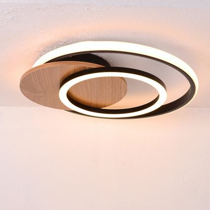 Globo - LED taklampa LED/24W/230V svart