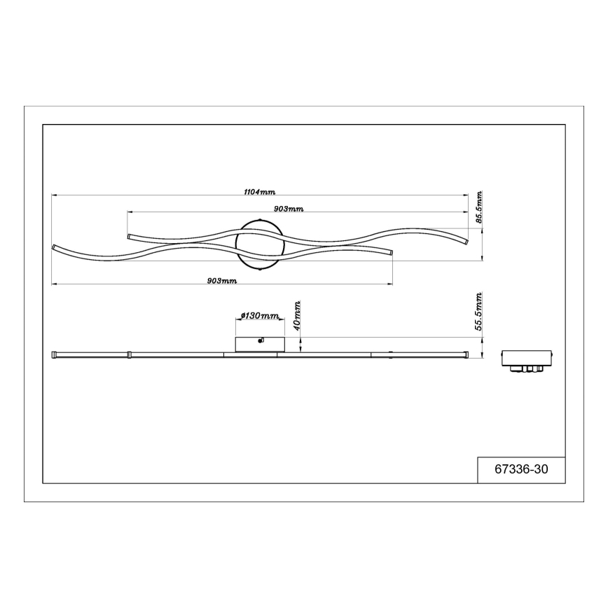 Globo - LED taklampa LED/30W/230V 3000K