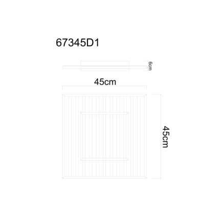 Globo - LED Taklampa LED/36W/230V 3000K 45x45 cm