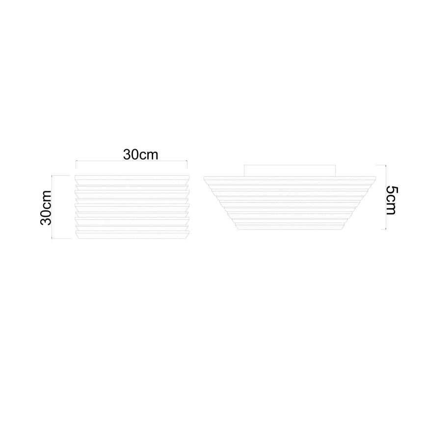 Globo - LED takarmatur LED/15W/230V 3000K 30x30 cm