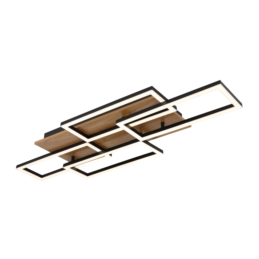 Globo - Dimmbar LED-taklampa LED/40W/230V 2700-6500K 32,5x87,5 cm brun/svart + fjärrkontroll