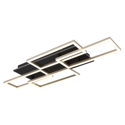 Globo - dimbar LED-taklampa 40W/230V 2700-6500K 32,5x87,5 cm svart + fjärrkontroll