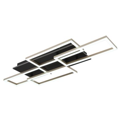 Globo - dimbar LED-taklampa 40W/230V 2700-6500K 32,5x87,5 cm svart + fjärrkontroll