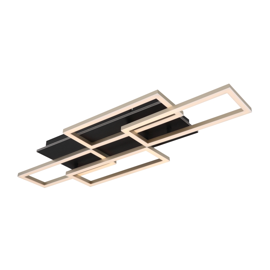 Globo - dimbar LED-taklampa 40W/230V 2700-6500K 32,5x87,5 cm svart + fjärrkontroll