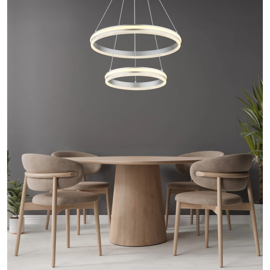 Globo - Dimmerbar LED-pendel på vajer LED/60W/230V 2700-6000K med fjärrkontroll