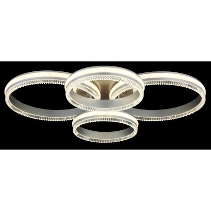Globo - LED dimbar taklampa LED/90W/230V 2700-6000K silverfärgad + fjärrkontroll