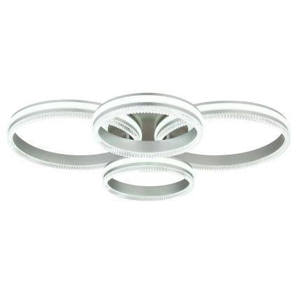 Globo - LED dimbar taklampa LED/90W/230V 2700-6000K silverfärgad + fjärrkontroll
