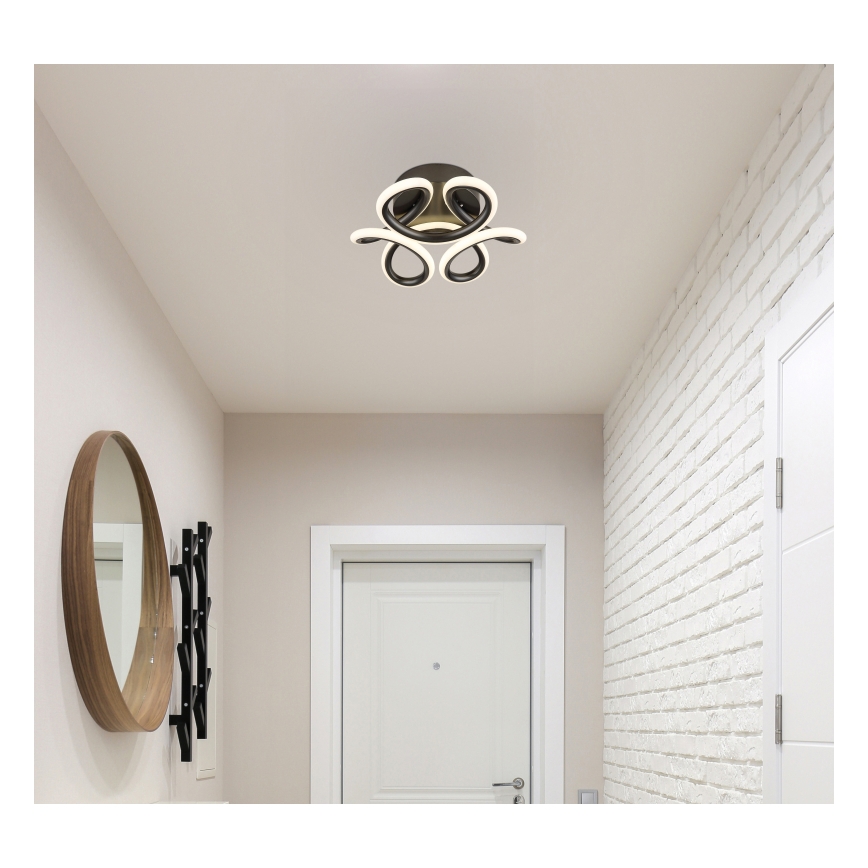 Globo - LED Taklampa LED/24W/230V 2700/4000/6000K Ø 26 cm svart