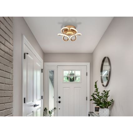 Globo - LED Taklampa LED/24W/230V 2700/4000/6000K Ø 26 cm guld