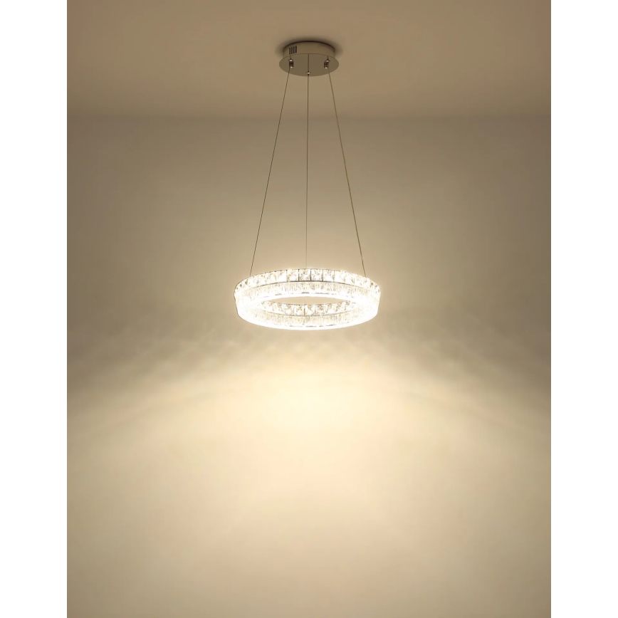 Globo - dimbar LED-pendellampa på vajer LED/24W/230V 2700-6000K klar + fjärrkontroll