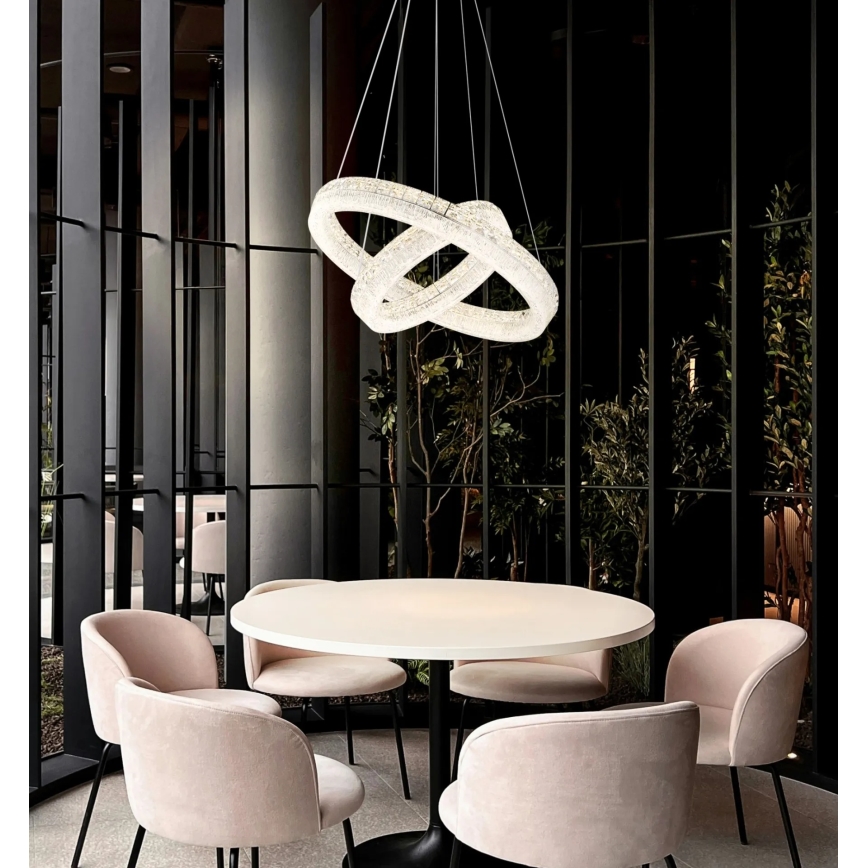 Globo - LED-dimbar pendellampa på vajer LED/60W/230V 2700-6000K klar + fjärrkontroll