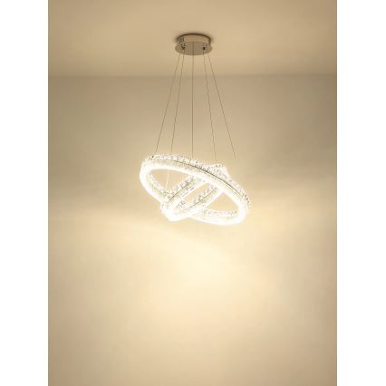 Globo - LED-dimbar pendellampa på vajer LED/60W/230V 2700-6000K klar + fjärrkontroll