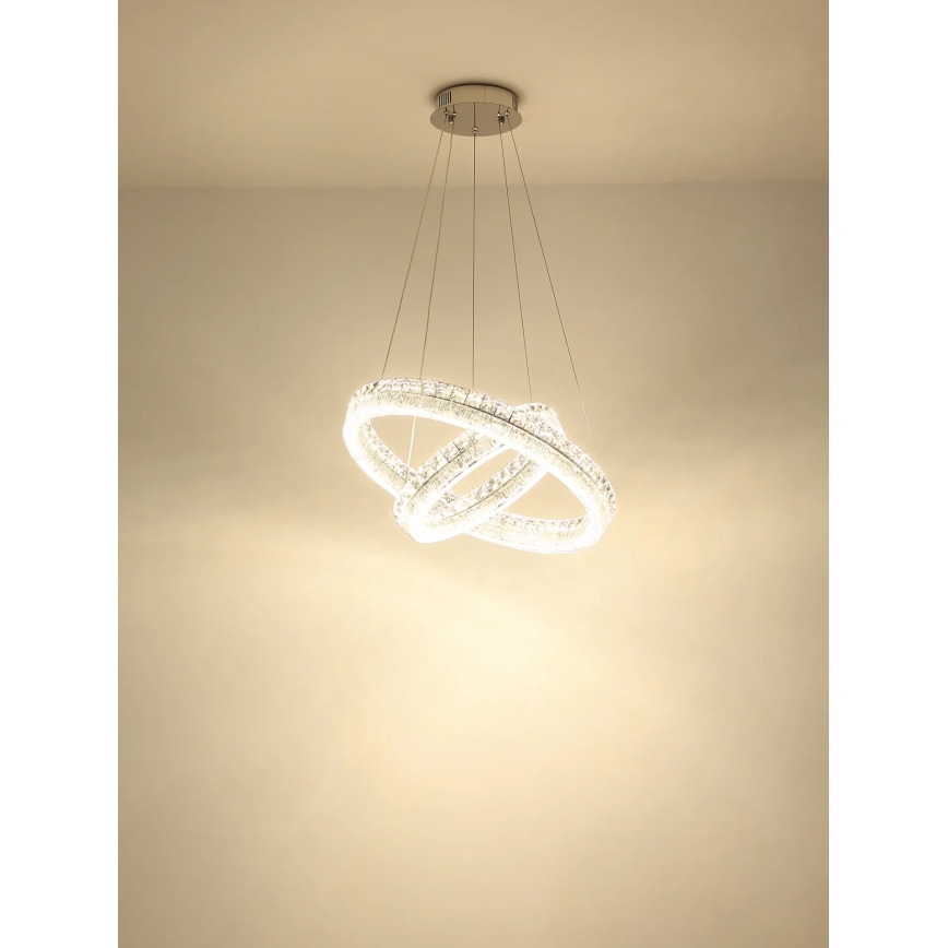 Globo - LED-dimbar pendellampa på vajer LED/60W/230V 2700-6000K klar + fjärrkontroll