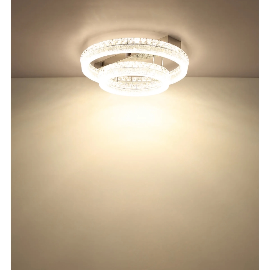 Globo - Dimbart LED-takarmatur LED/60W/230V 2700-6000K klarglas + fjärrkontroll