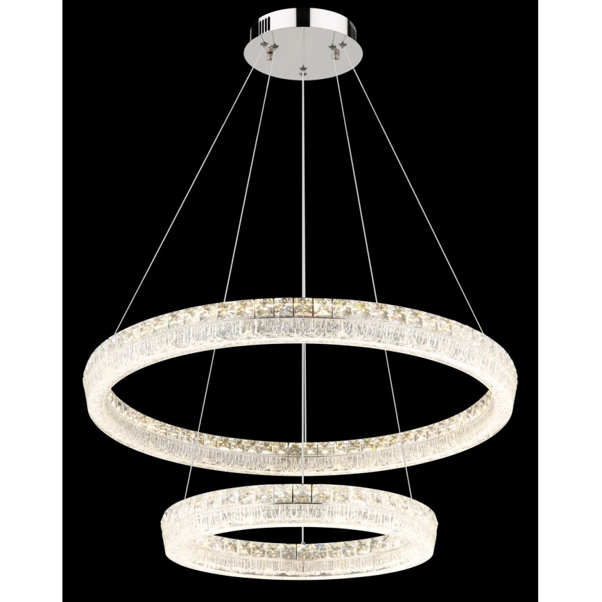 Globo - Dimbar LED-pendellampa på kabel LED/72W/230V 2700-6000K klarglas + fjärrkontroll