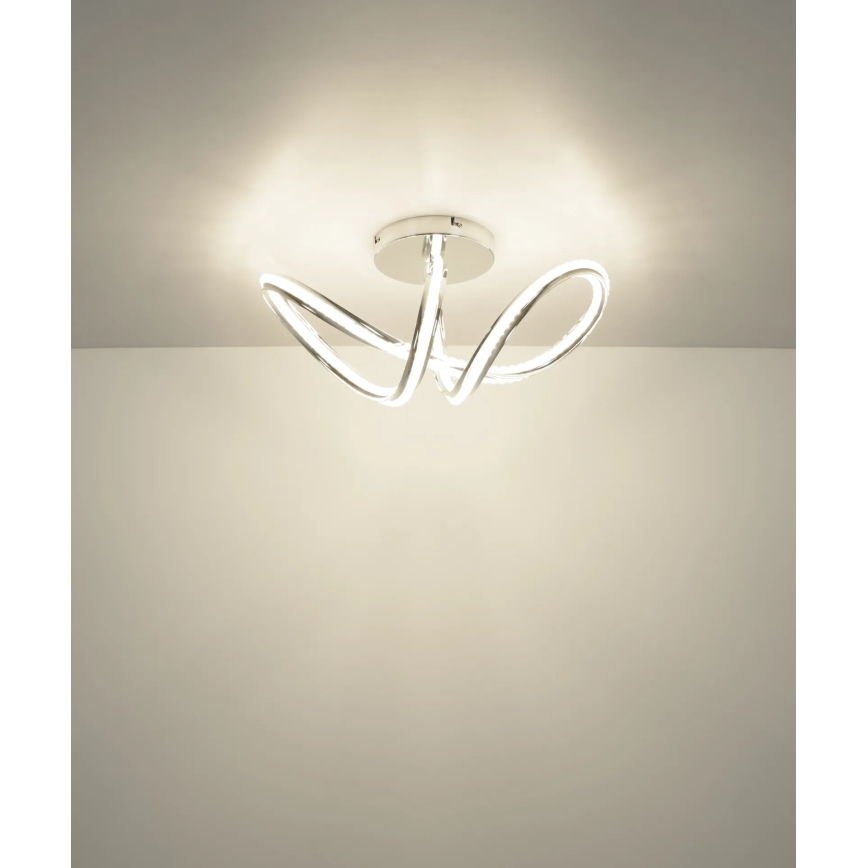 Globo - Dimbar LED-taklampa LED/40W/230V 2700-6000K polerad krom + fjärrkontroll