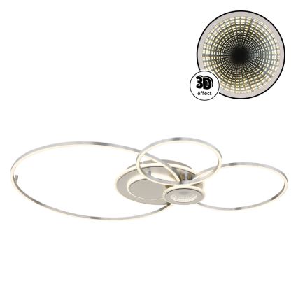 Globo - LED dimbar taklampa LED/36W/230V 2700-6000K silver + fjärrkontroll
