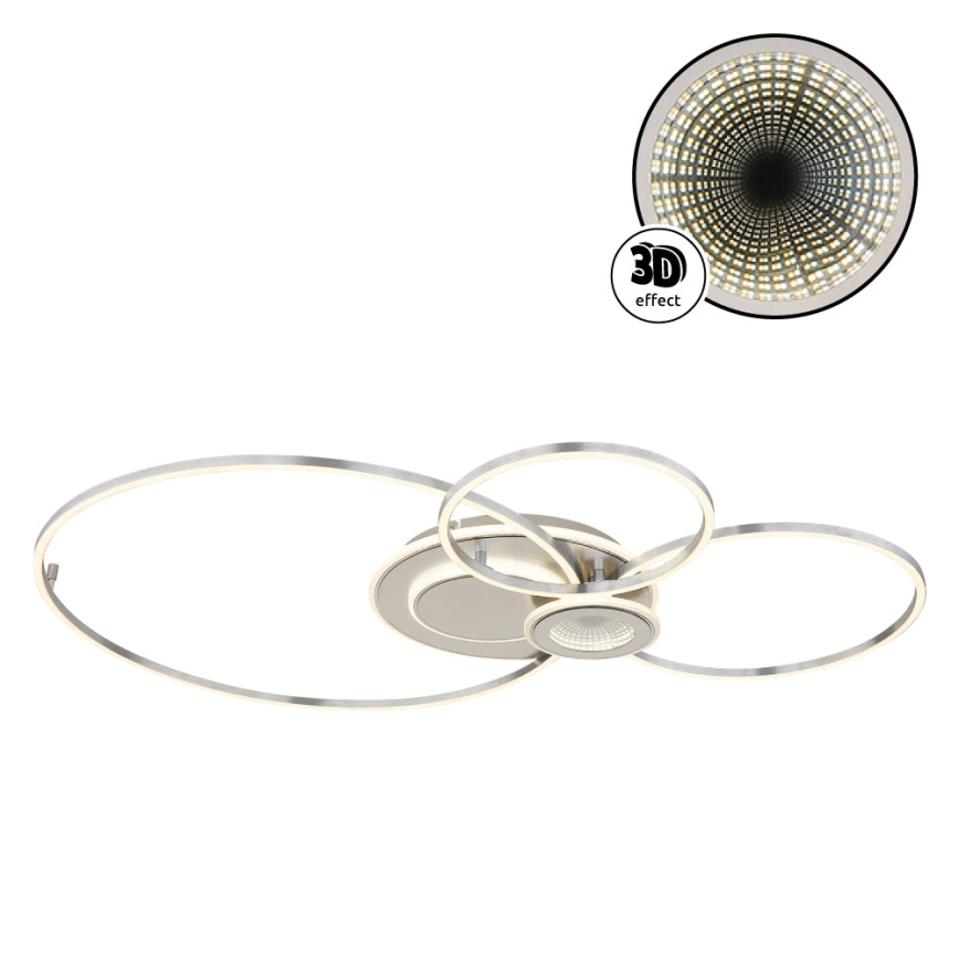 Globo - LED dimbar taklampa LED/36W/230V 2700-6000K silver + fjärrkontroll