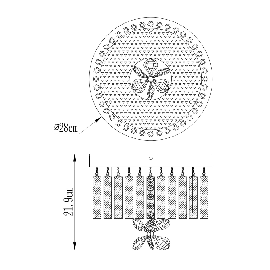 Globo - LED taklampa LED/12W/230V