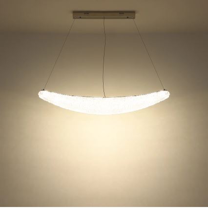 Globo - Dimbar LED-pendellampa med kabel LED/40W/230V 2700-6000K polerad krom + fjärrkontroll
