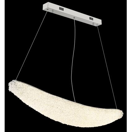 Globo - Dimbar LED-pendellampa med kabel LED/40W/230V 2700-6000K polerad krom + fjärrkontroll