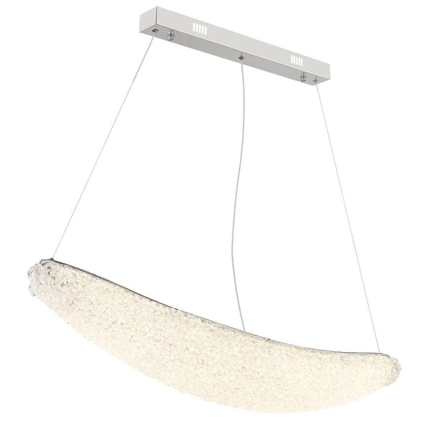 Globo - Dimbar LED-pendellampa med kabel LED/40W/230V 2700-6000K polerad krom + fjärrkontroll