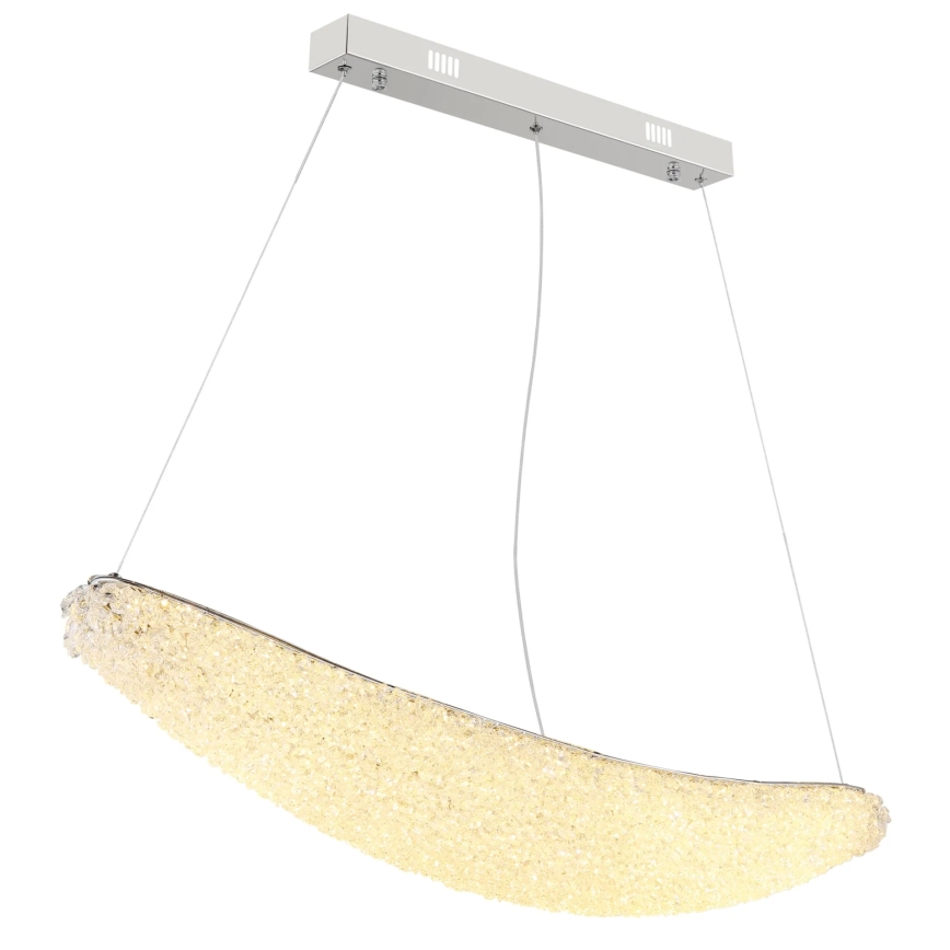 Globo - Dimbar LED-pendellampa med kabel LED/40W/230V 2700-6000K polerad krom + fjärrkontroll