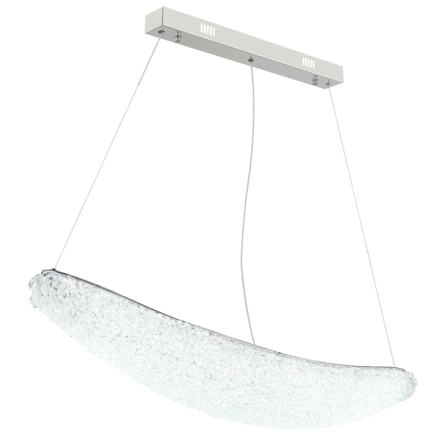 Globo - Dimbar LED-pendellampa med kabel LED/40W/230V 2700-6000K polerad krom + fjärrkontroll