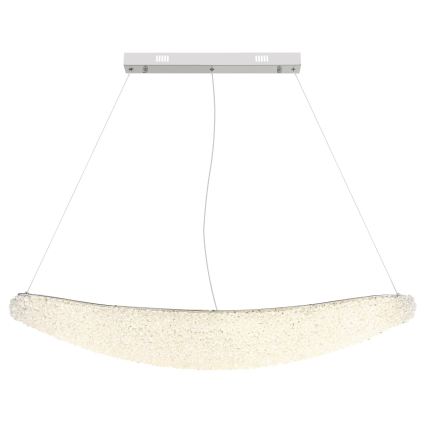 Globo - Dimbar LED-pendellampa med kabel LED/40W/230V 2700-6000K polerad krom + fjärrkontroll