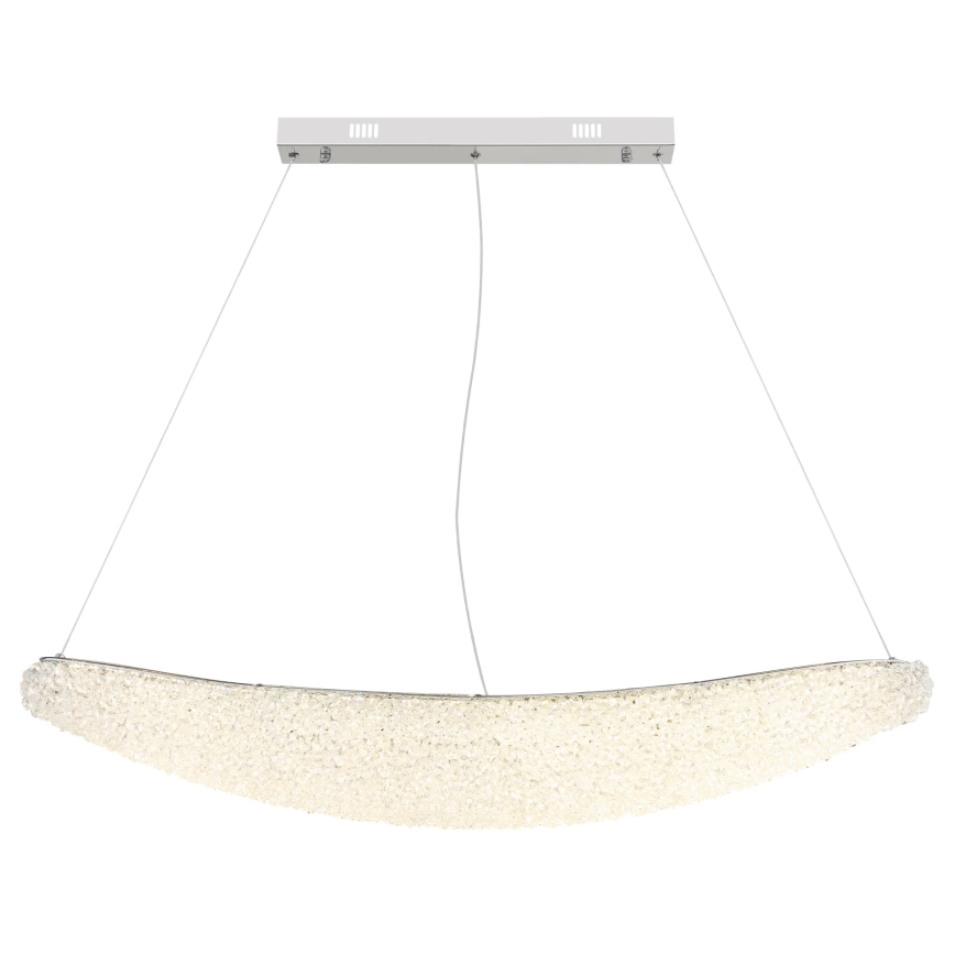 Globo - Dimbar LED-pendellampa med kabel LED/40W/230V 2700-6000K polerad krom + fjärrkontroll