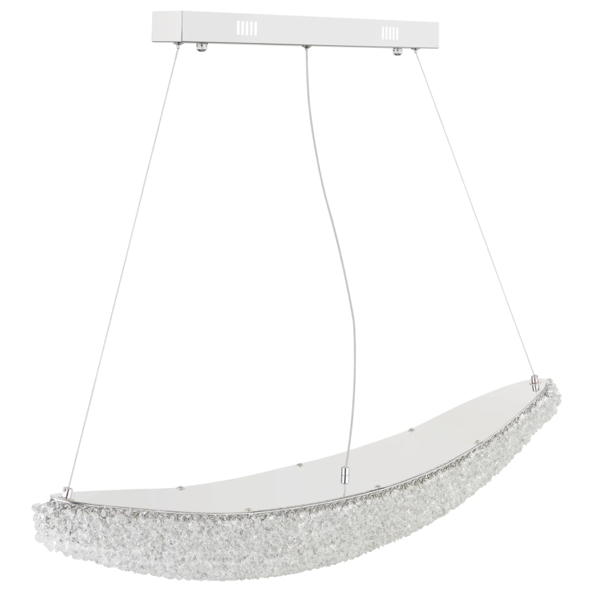 Globo - Dimbar LED-pendellampa med kabel LED/40W/230V 2700-6000K polerad krom + fjärrkontroll