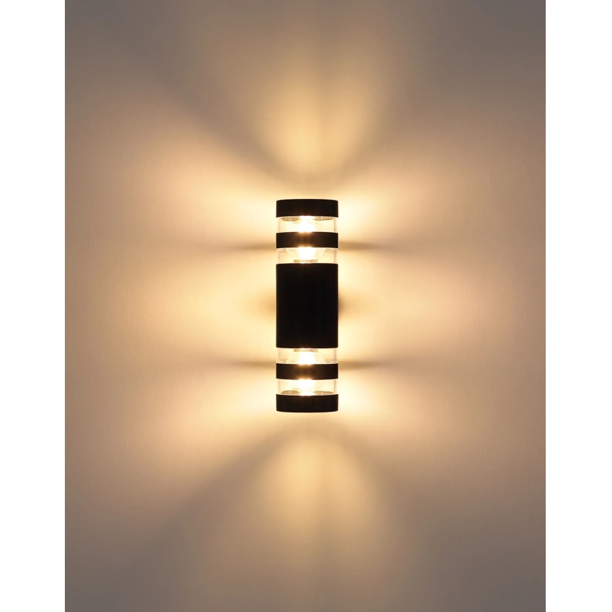 Globo - Vägglampa 2xE27/10W/230V svart