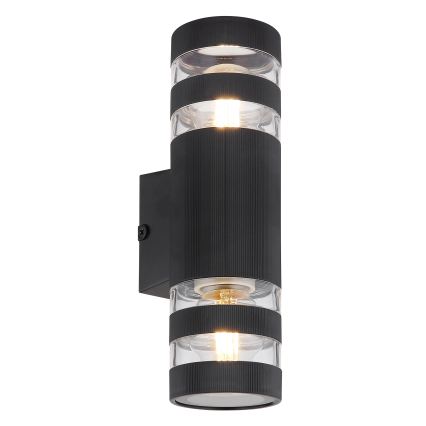 Globo - Vägglampa 2xE27/10W/230V svart