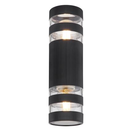 Globo - Vägglampa 2xE27/10W/230V svart