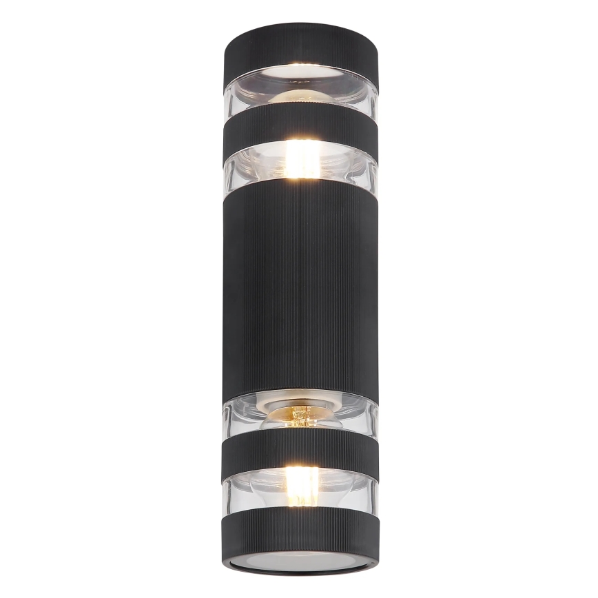 Globo - Vägglampa 2xE27/10W/230V svart