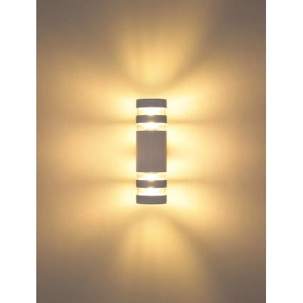 Globo - Vägglampa 2xE27/10W/230V vit