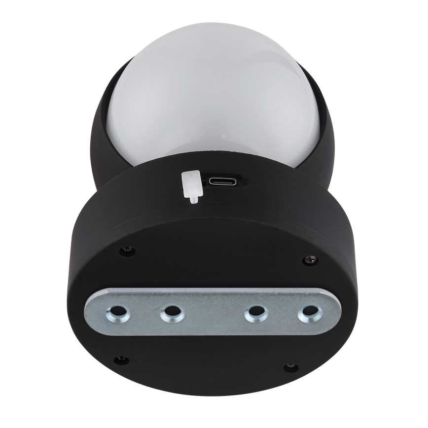 Globo - LED dimbar uppladdningsbar touch-vägglampa LED/1,4W/5V 1800 mAh svart