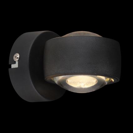 Globo - LED-vägglampa LED/7W/230V 3000K svart